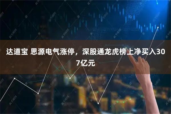 达道宝 思源电气涨停,深股通龙虎榜上净买入307亿元