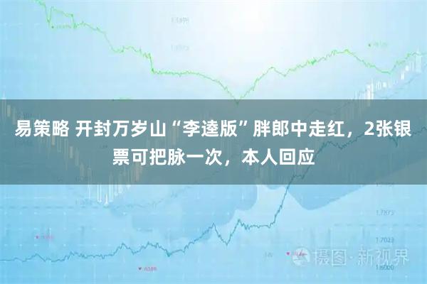 易策略 开封万岁山“李逵版”胖郎中走红，2张银票可把脉一次，本人回应